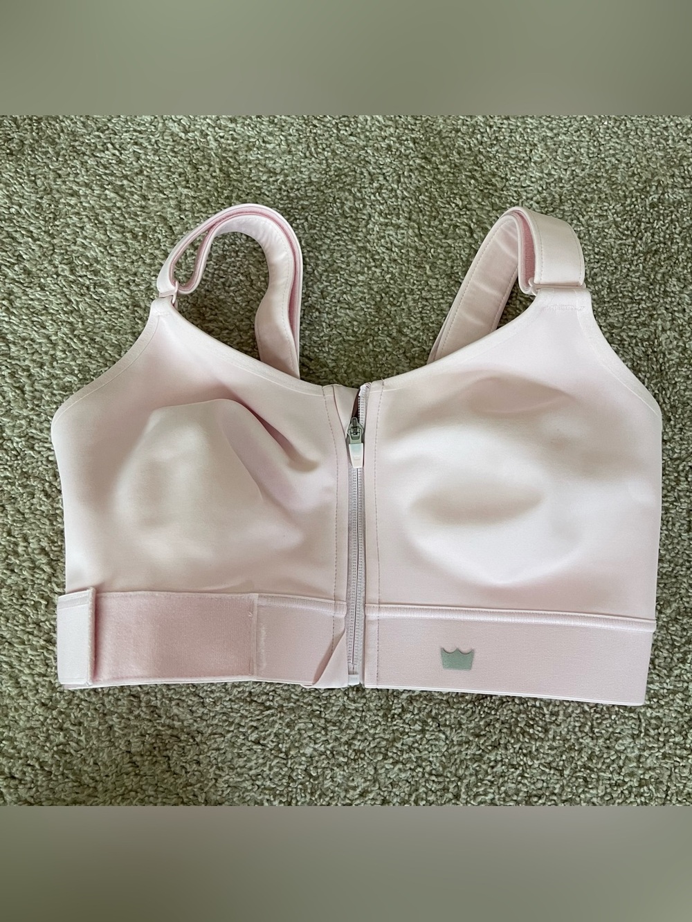 SHEFIT Womens Ultimate Sports Bra High Impact Front Zip Adjustable Size 2Luxe